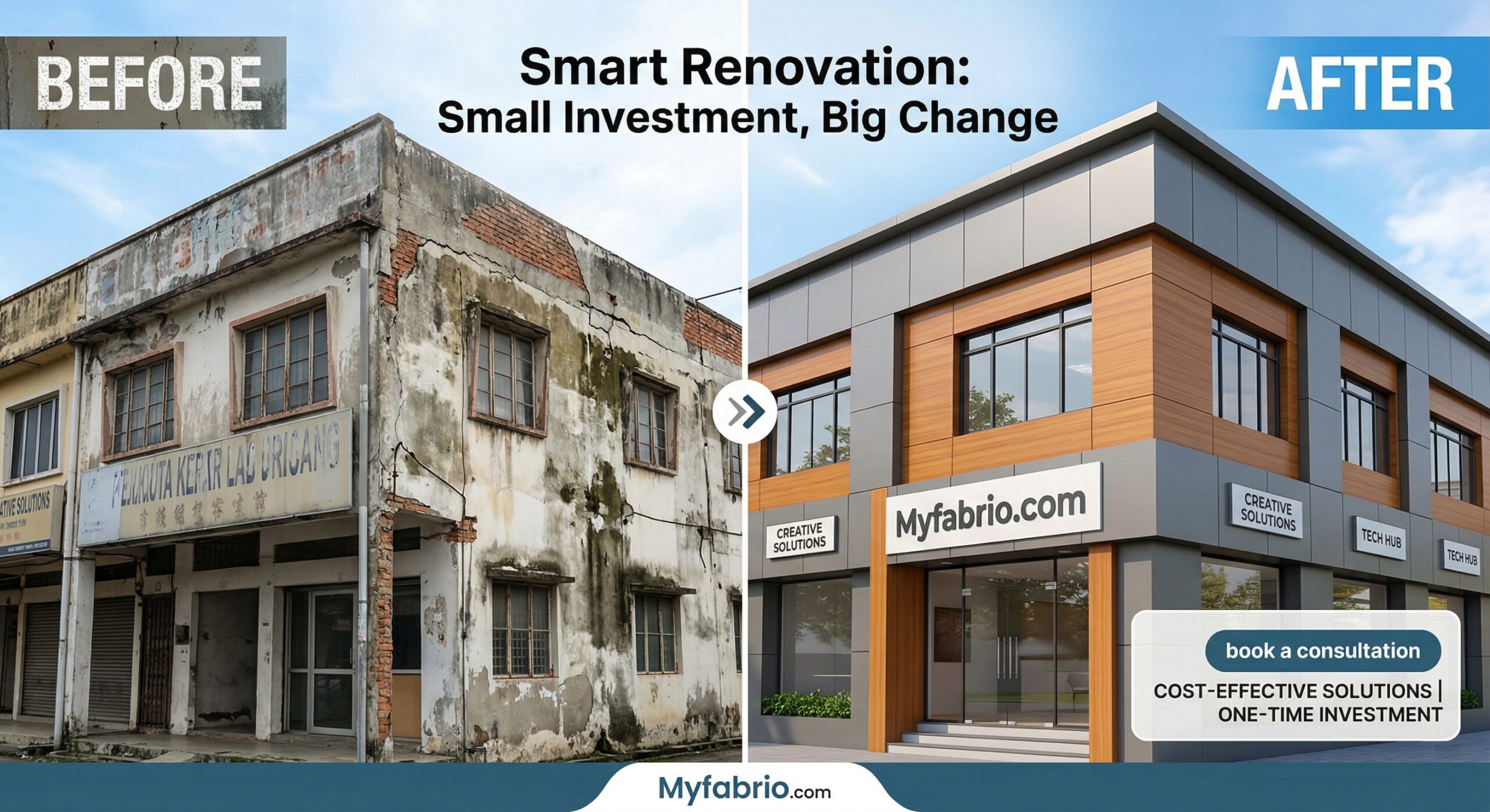 Smart ACP Renovation Small Invesment with myfabrio